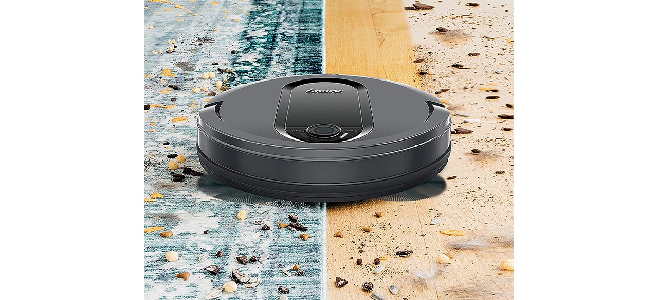 Shark IQ Robot Vacuum AV970 on carpet and hard flooring