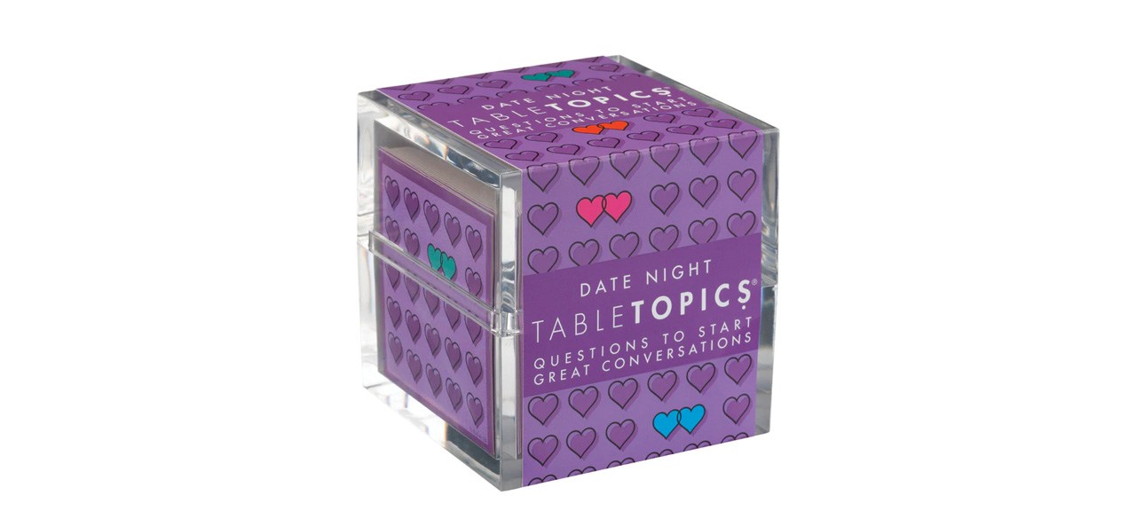 Table Topics Date Night game in purple box
