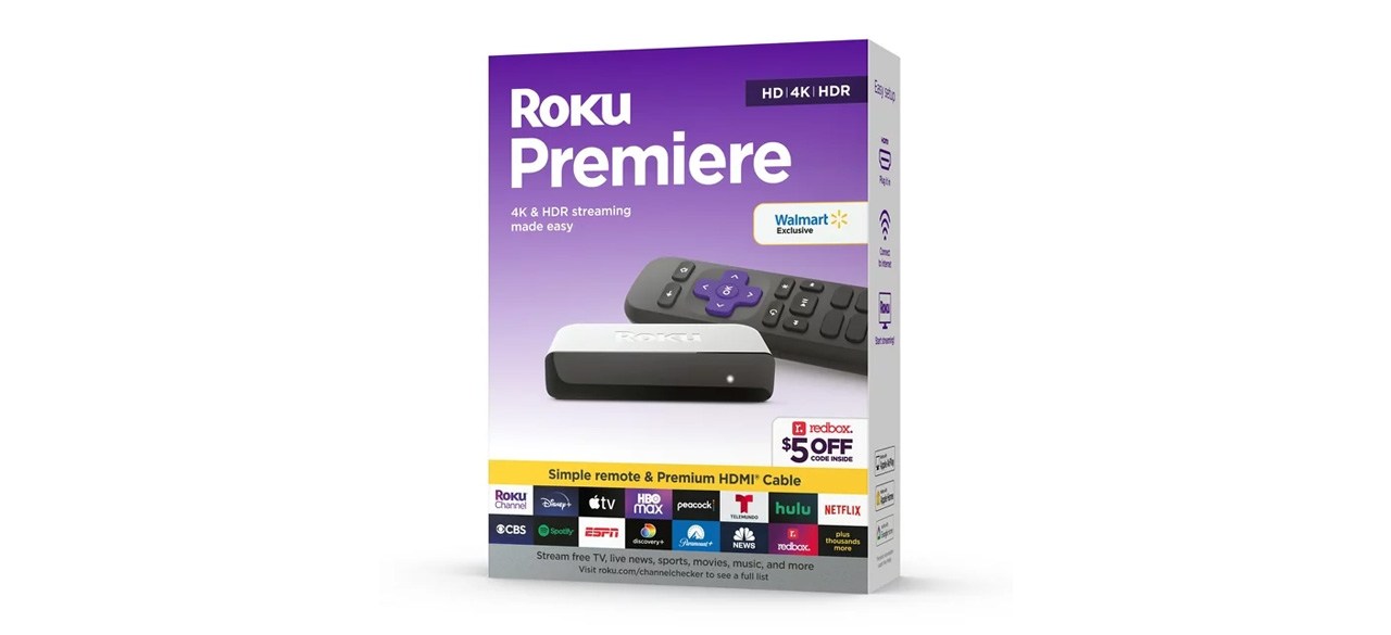 Roku Premiere 4K-HDR Streaming Media Player