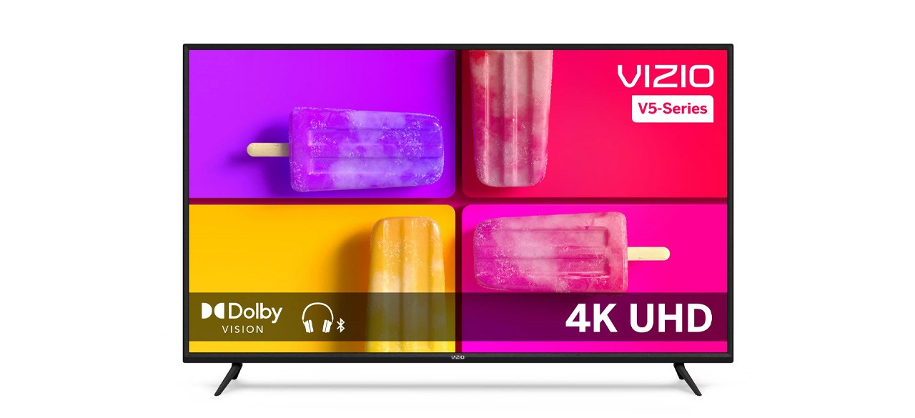 Vizio 65 inch Class V Series 4K UHD LED Smart TV on white background