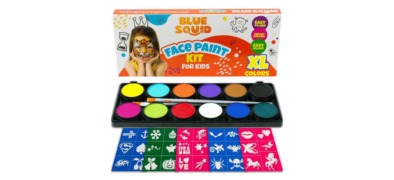 Blue Squid Face Paint Kit