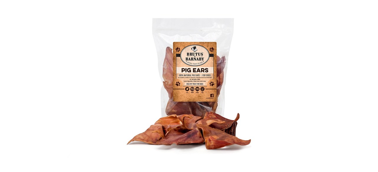 best BRUTUS & BARNABY Natural Whole Pig Ear Dog Treat