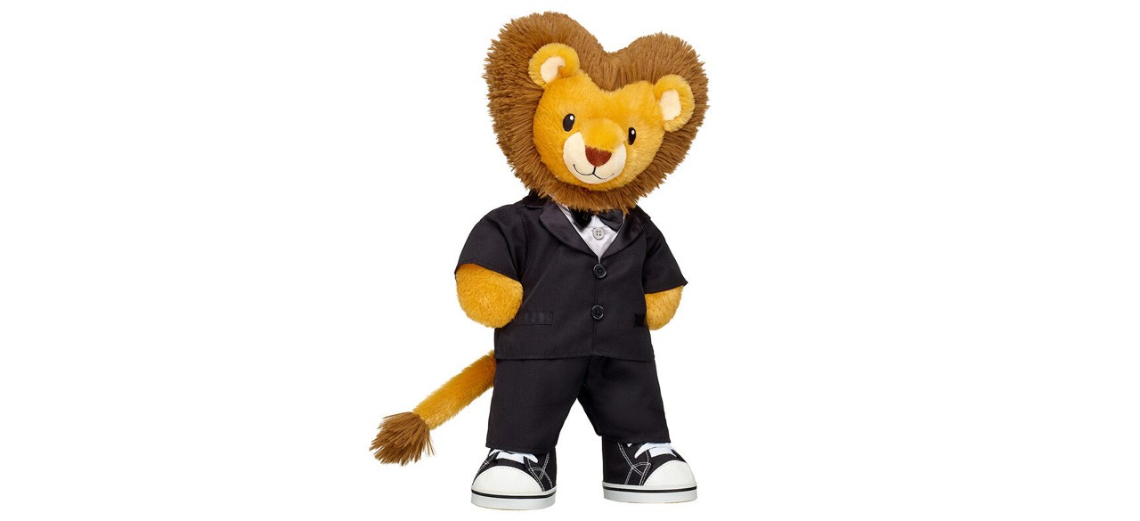 Lovable Lion Stuffed Animal Tuxedo Gift Set