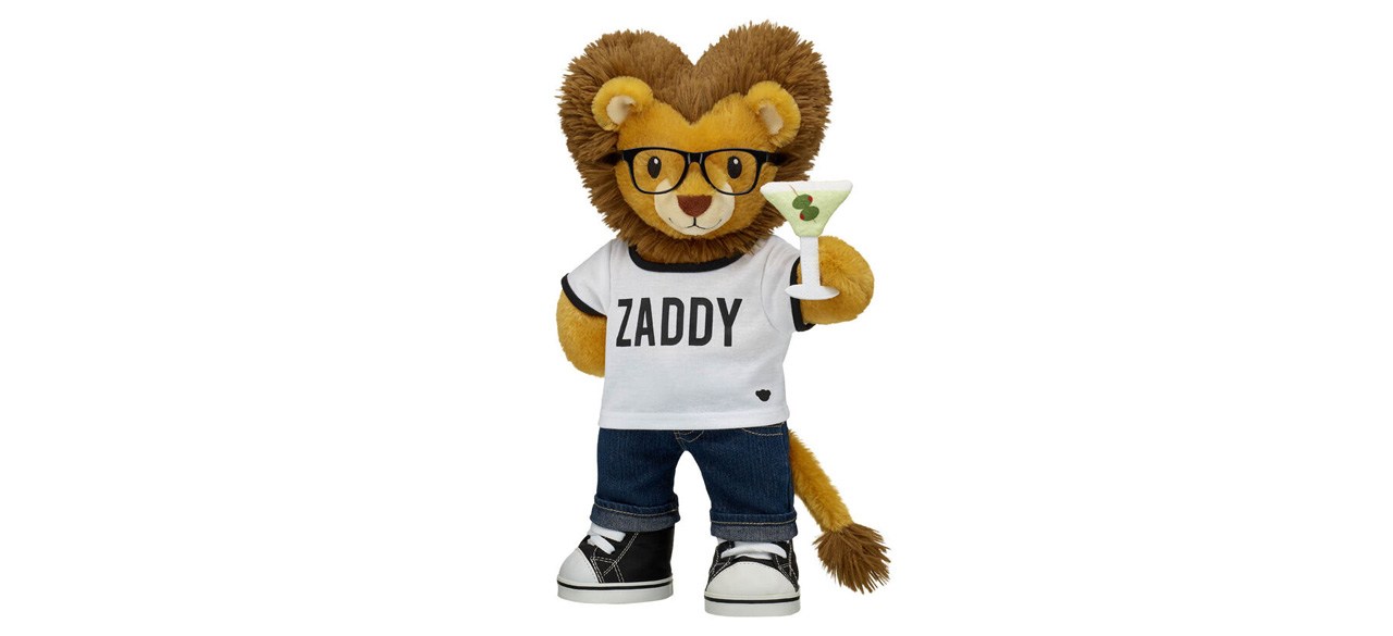 Lovable Lion Stuffed Animal Zaddy Gift Set