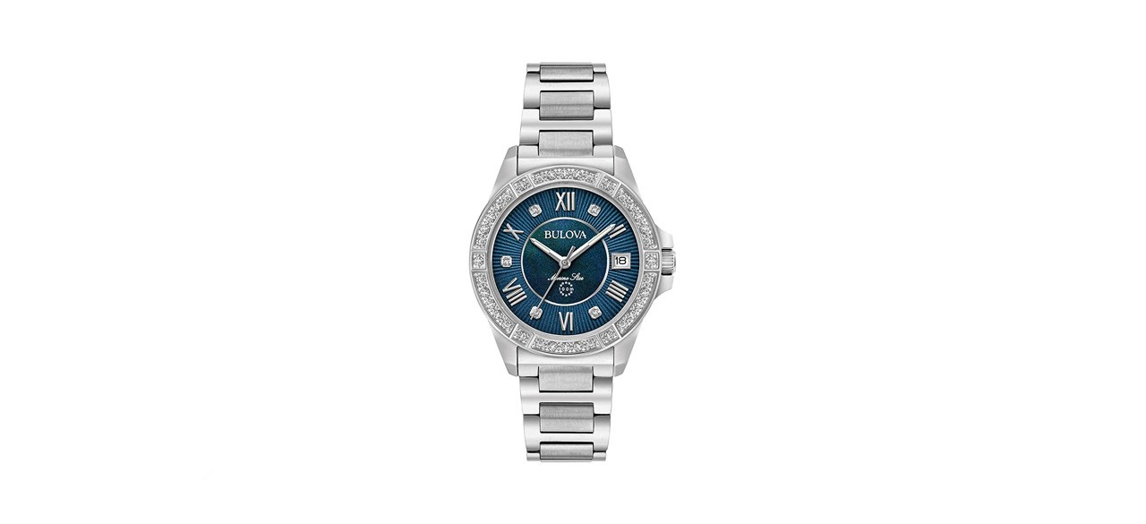 best Bulova Marine Star Diamond Bracelet Ladies Watch