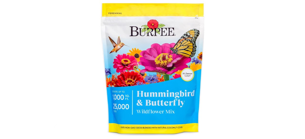 Burpee Wildflower 25,000 Bulk, 1 Bag 18 Varieties of Non-GMO Flower Seeds for Hummingbirds and Butterflies