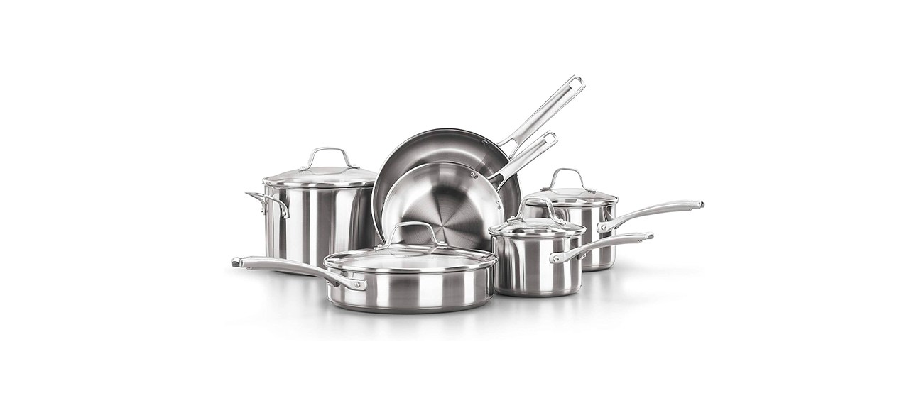 Best Calphalon 10-Piece Stainless Steel Cookware Set