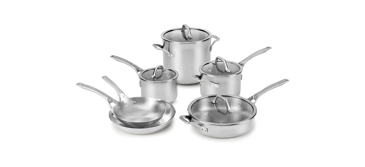 Best Calphalon Signature Stainless Steel 10-Piece Pots and Pans Set