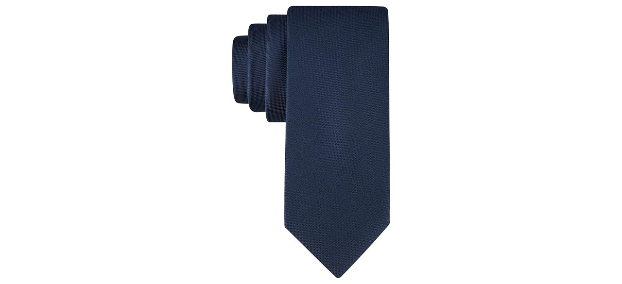 Calvin Klein Men’s Navy Blue Solid and Pattern Necktie