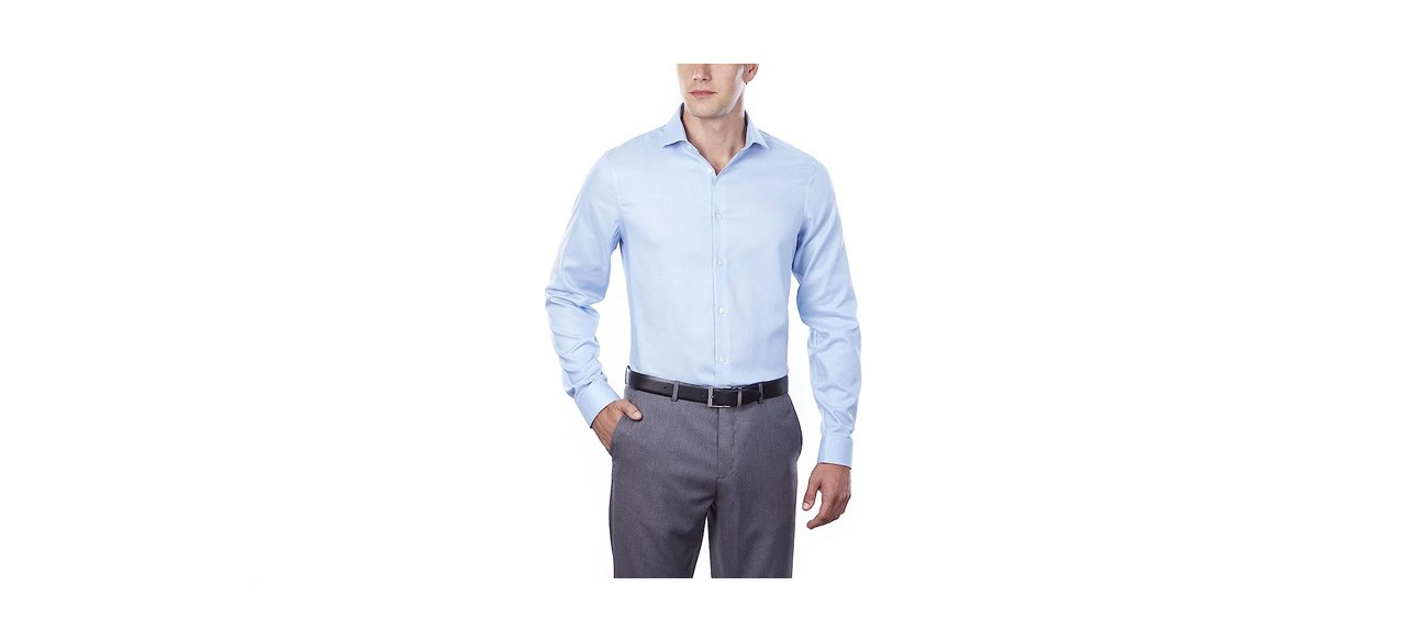 best Calvin Klein Steel Men’s Slim Fit Collar Dress Shirt