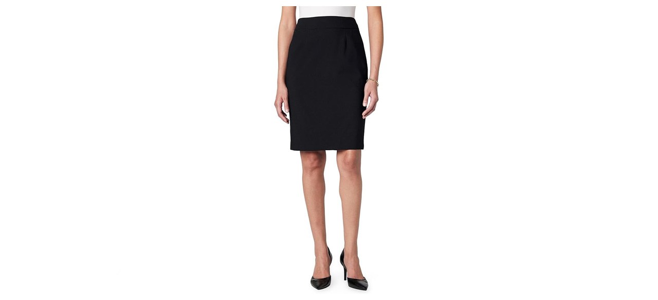 Calvin Klein Women's Centerback Zipper Velvet Wear to Work Suits Skirt