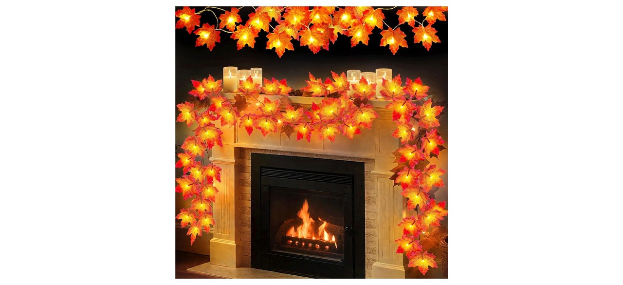 Camlinbo Leaf Garland String Lights 4 Pack