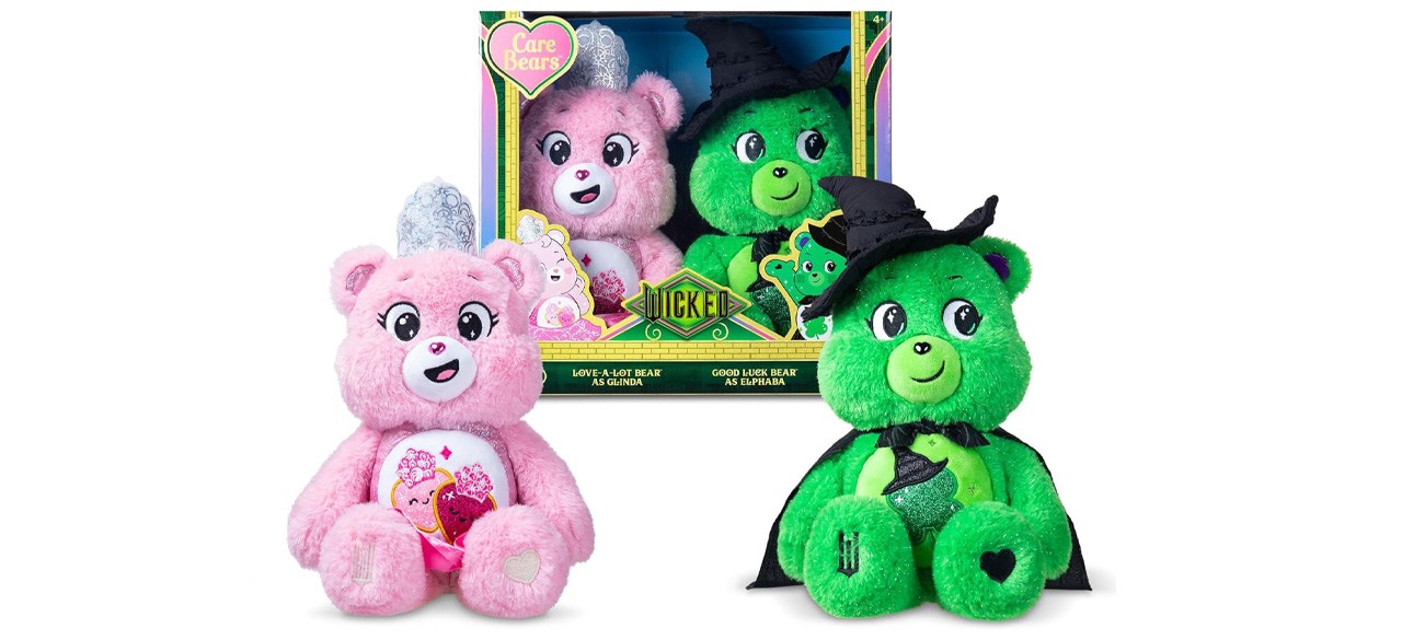 Care Bears X Wicked Love-a-Lot Bear as Glinda and Good Luck Bear as Elphaba