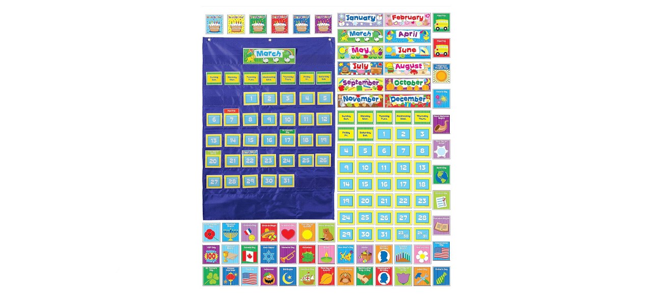 Carson Dellosa Deluxe Calendar Pocket Chart