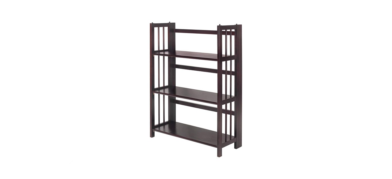 best Casual Home Three-shelf Folding Stackable Bookcase