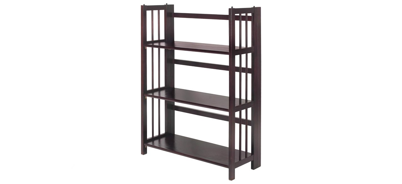 Casual Home Three-shelf Folding Stackable Bookcase