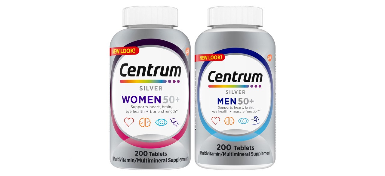 Suplemento multivitamínico/multimineral Centrum Silver masculino e feminino com mais de 50 anos