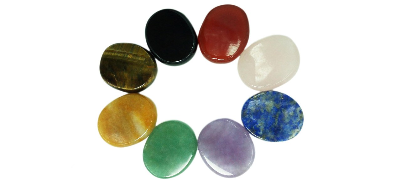 Chakra healing worry stone collection