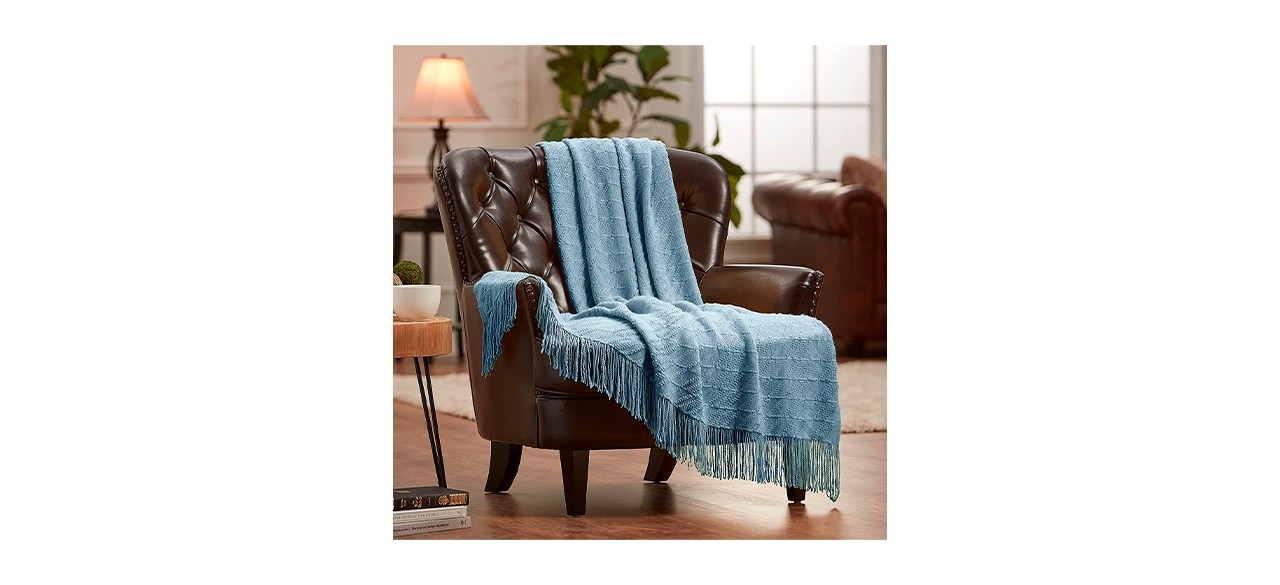 Best Chanasya Blue Throw Blanket