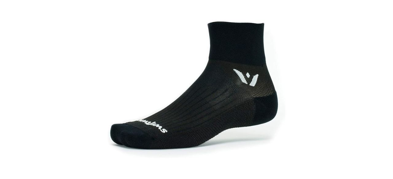 Swiftwick Performance Two Sock, black, slightly above ankle length