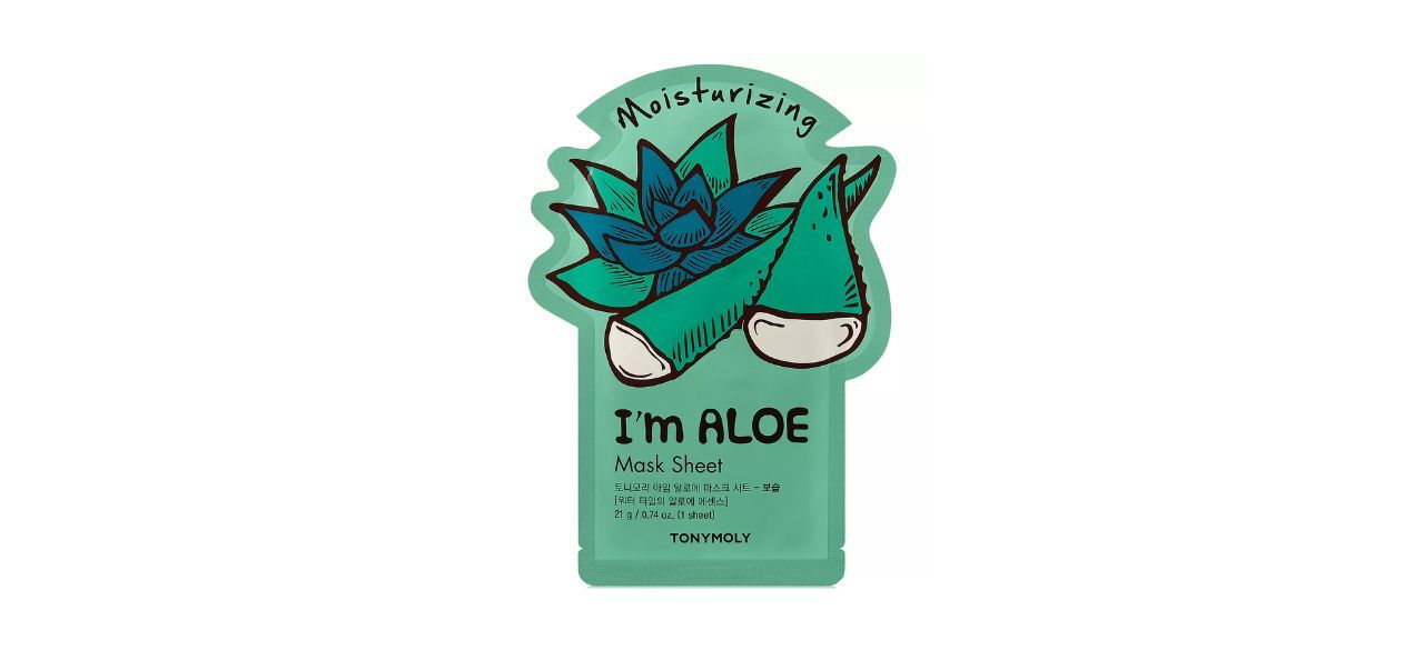 TONYMOLY I'm Aloe Mask Sheet in green packaging