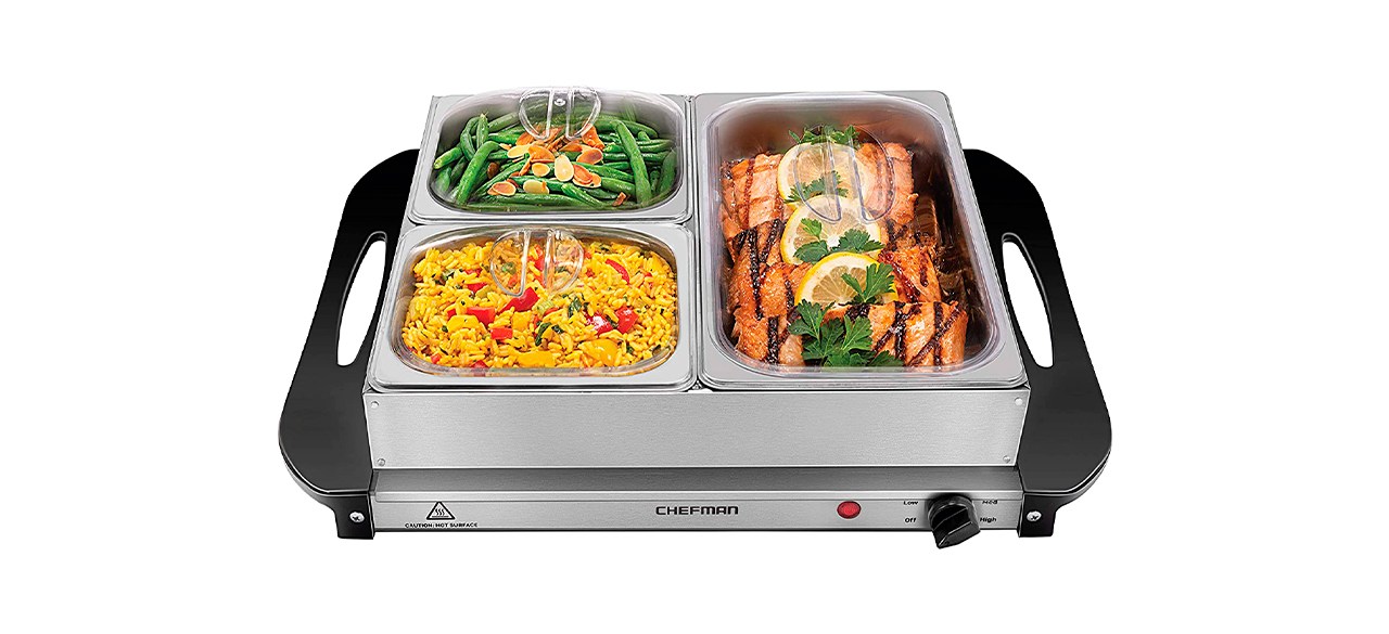 Heynemo Double Slow Cooker Buffet Servers and Food Warmers 2 x 1.25 QT