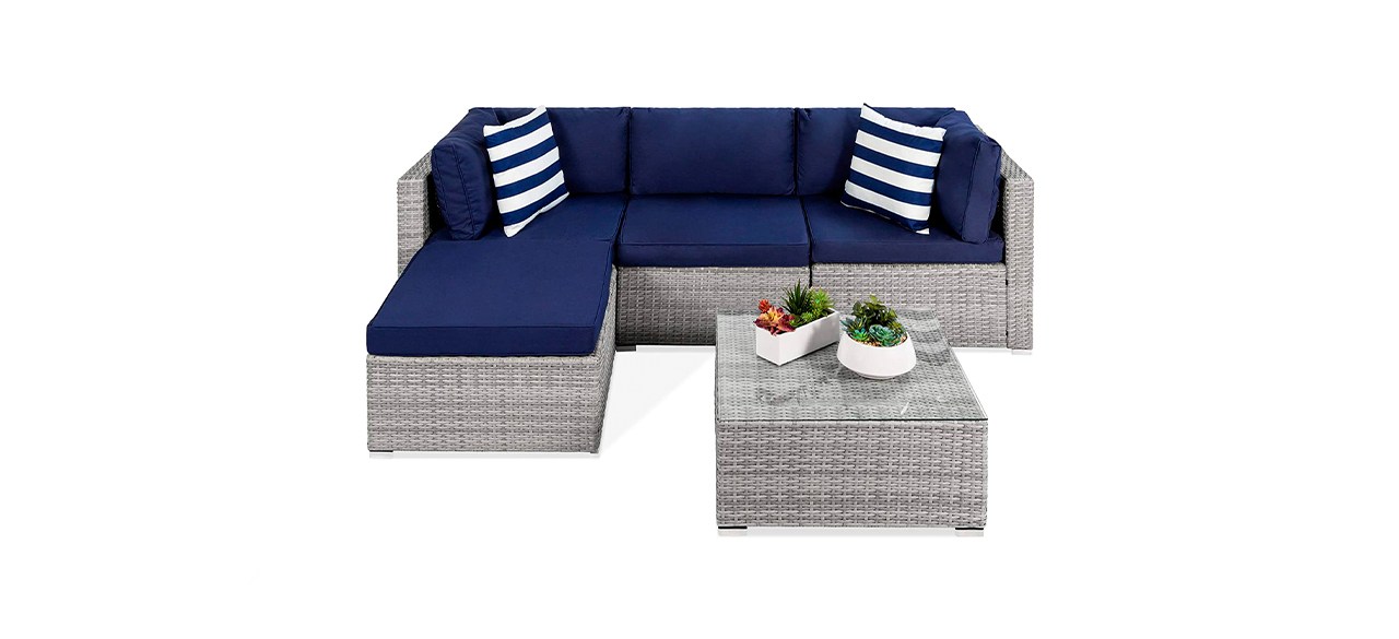 Best Choice Products Five-piece Modular Wicker Conversation Set