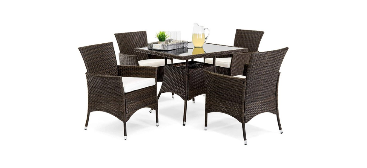 Best Choice Products Outdoor Wicker Dining Set