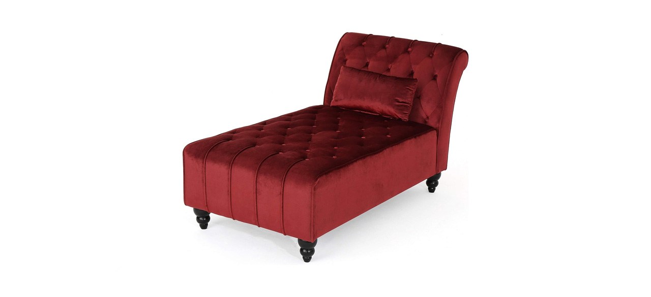 Christopher Knight Home Rubie Velvet Chaise