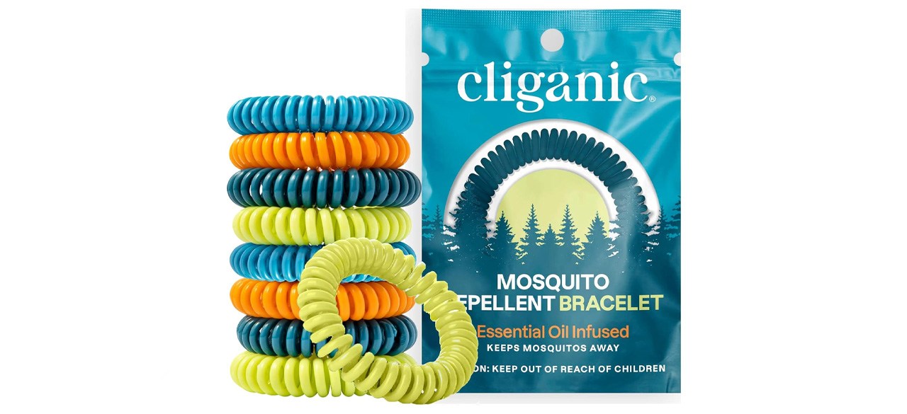 Pacote de 25 pulseiras repelentes de mosquitos Cliganic