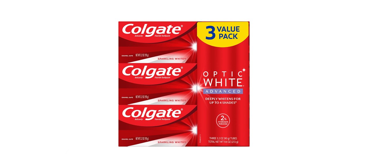 best Colgate Optic White Advanced Teeth Whitening Toothpaste