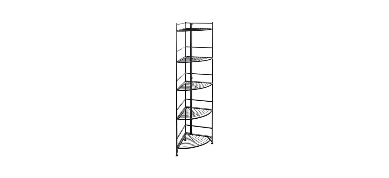 best Convenience Concepts Five-tier Folding Metal Corner Shelf