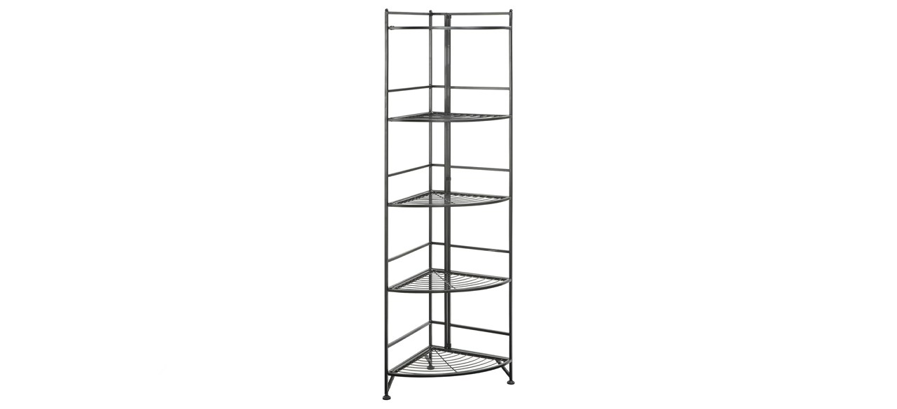Convenience Concepts Five-tier Folding Metal Corner Shelf