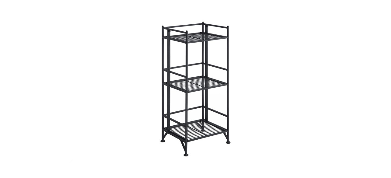 best Convenience Concepts Xtra Storage Three-tier Folding Metal Shelf