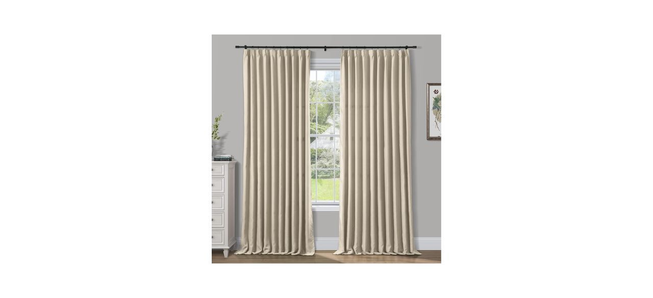 ChadMade Thermal Blackout Curtains in beige