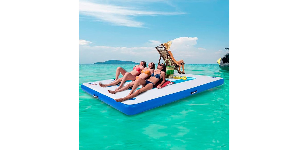 Best COOLWAVE Inflatable Floating Dock