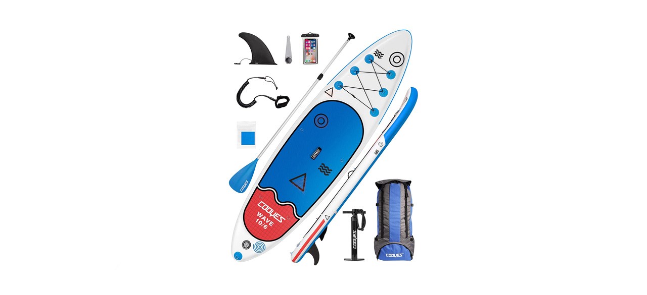 best Cooyes 10-Foot Inflatable Stand Up Paddle Board with Premium SUP Accessories