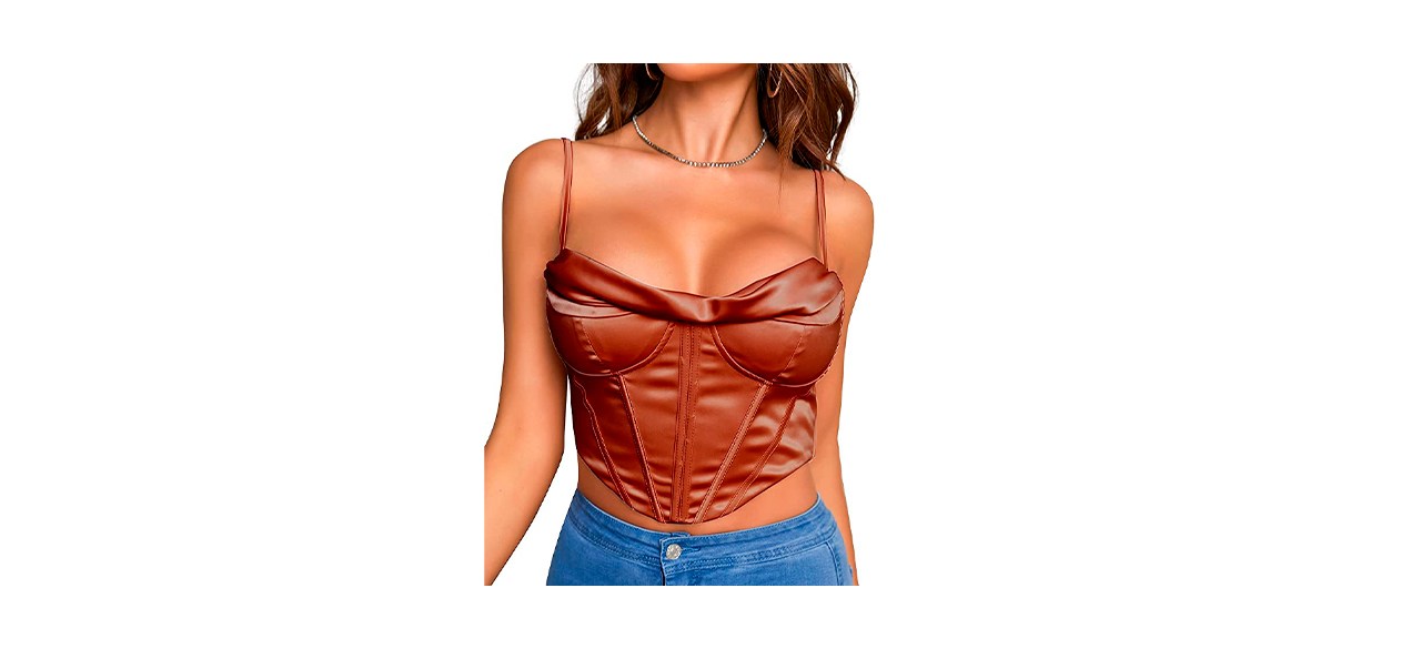  LIEEDRSF Green Corset Top Women's short Waist Belt