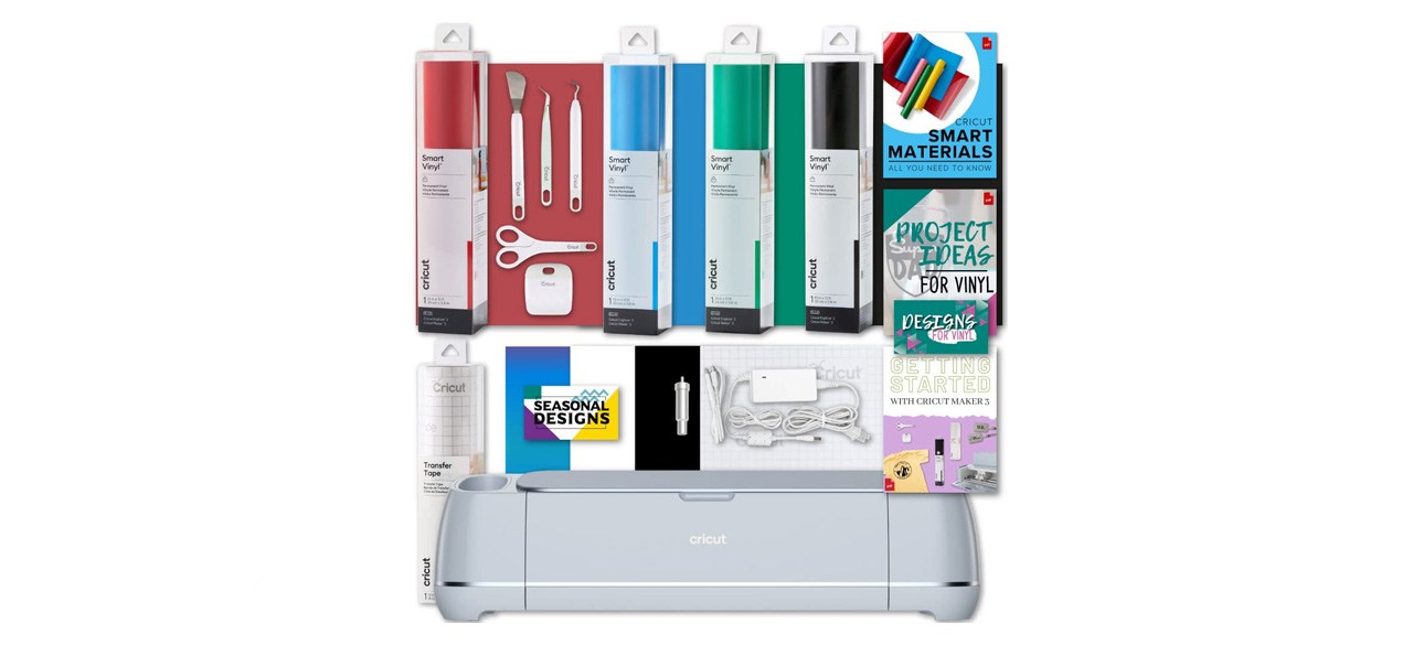 Cricut Maker 3 Machine with Smart Vinyl and Tool Set Bundle