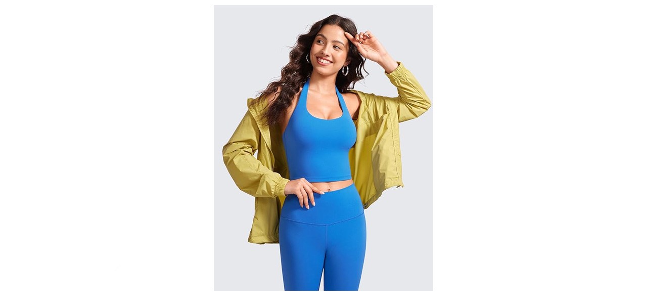 CRZ YOGA Butterluxe Halter Crop Tank Top