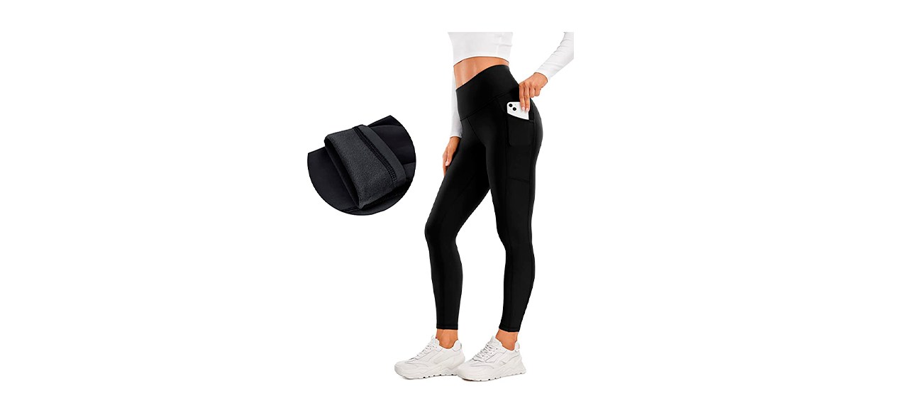 Best CRZ Yoga High Waisted Winter Workout Hiking Pants