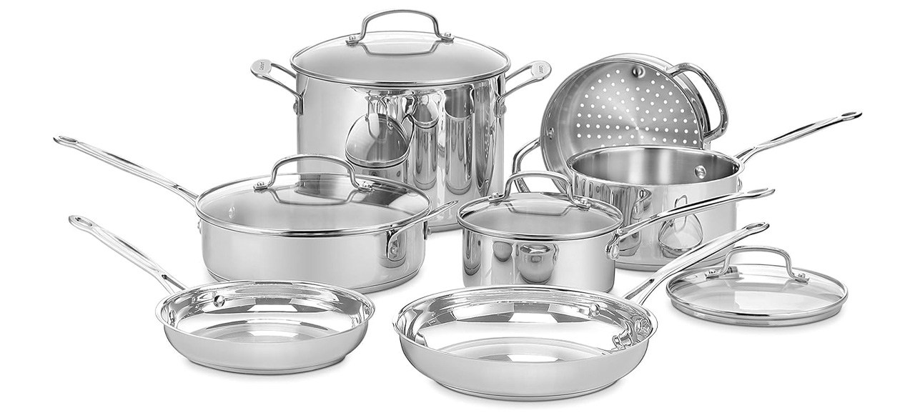 Cuisinart 11-Piece Stainless Steel Chef's Classic Cookware Set