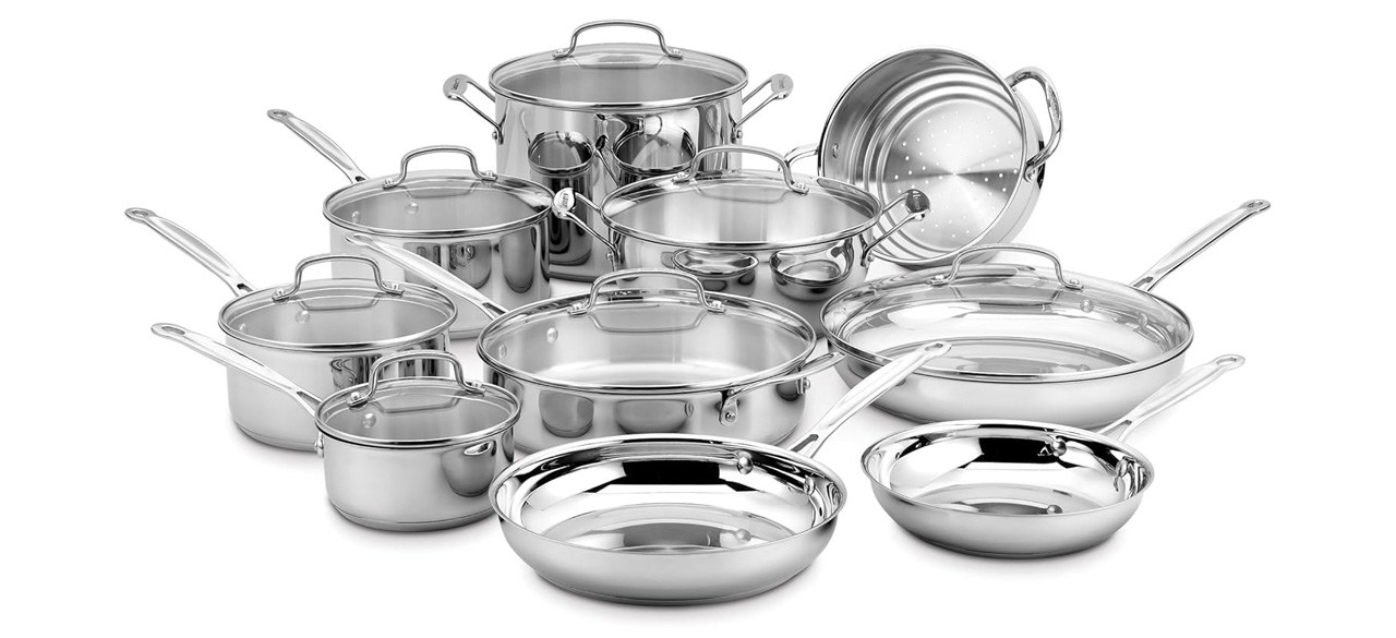 Cuisinart 17-Piece Stainless Steel Cookware Set