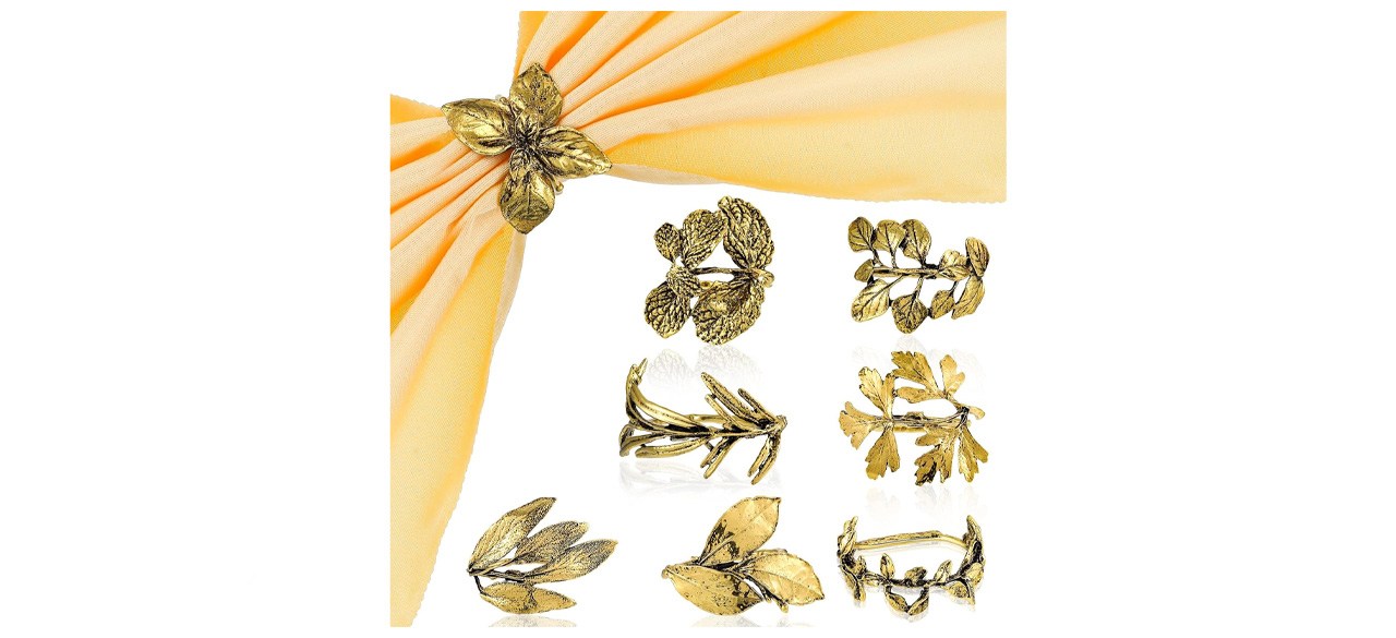 Cunhill Vintage Leaf Napkin Rings