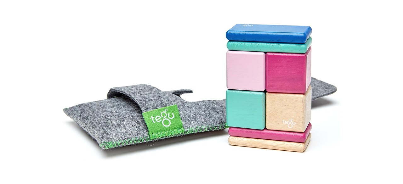 Best Tegu Pocket Pouch Magnetic Wooden Block Set