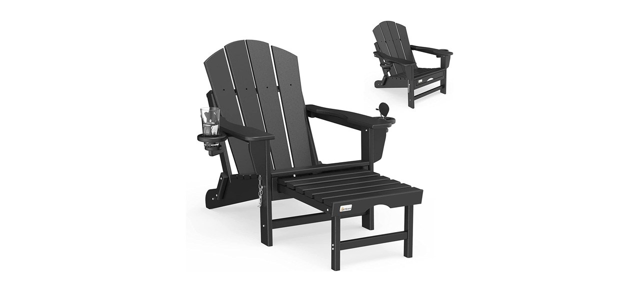 Best Mdeam Adirondack Chair with Retractable Ottoman