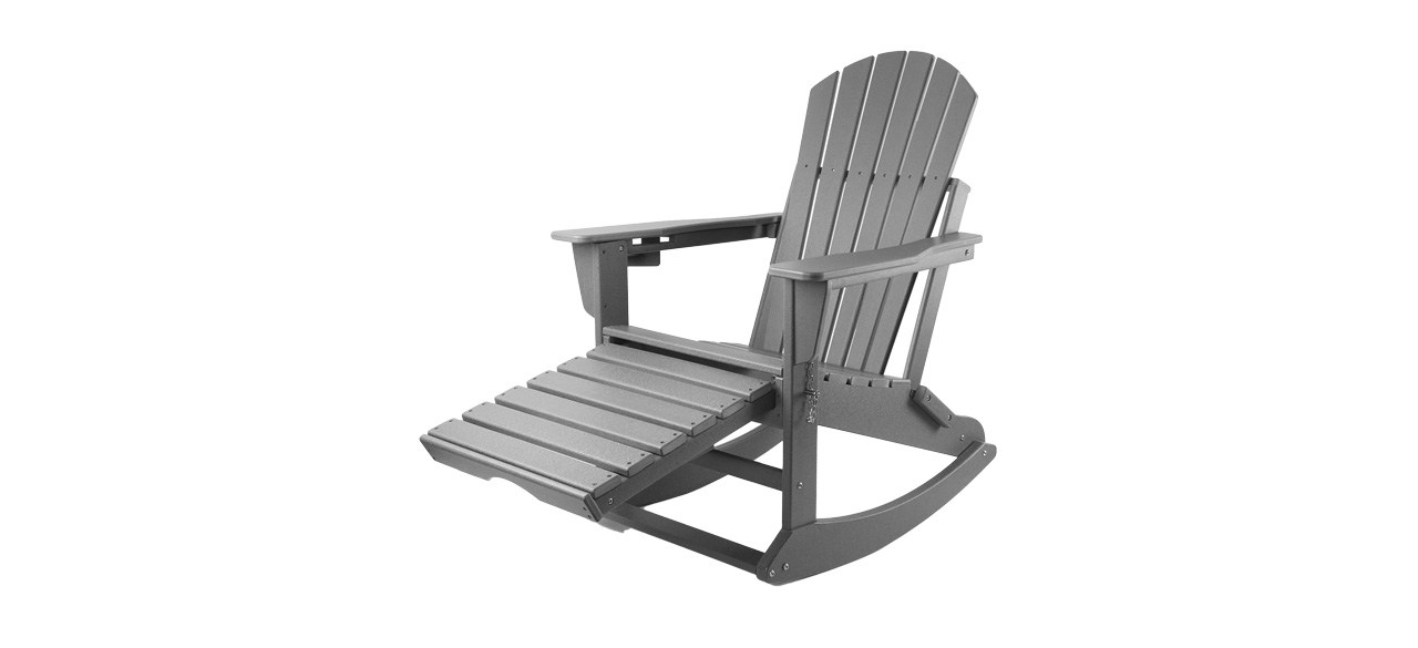 Best Olymsold Rocking Adirondack Chair with Ottoman