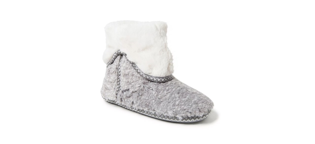 Best Dearfoams Faux Fur Fold-Down Boot Slippers