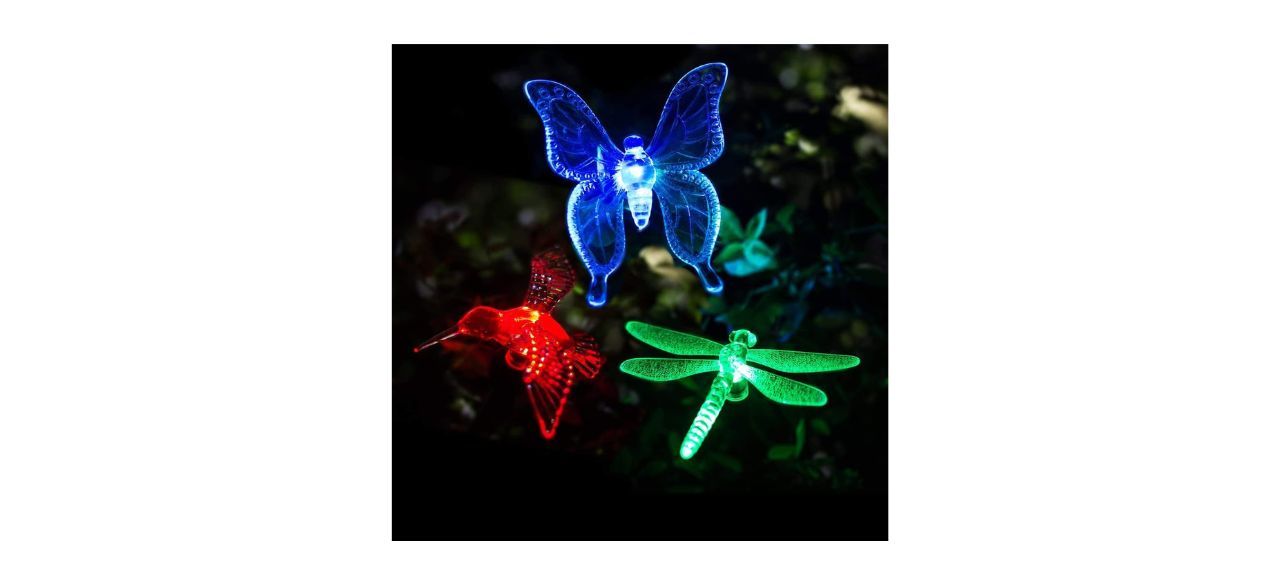 Gigalumi Solar Garden Stake Lights 3-Pack