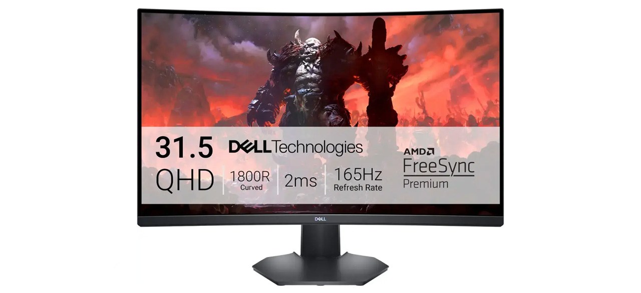 Dell - S3222DGM 32 LED Curved QHD FreeSync Gaming Monitor